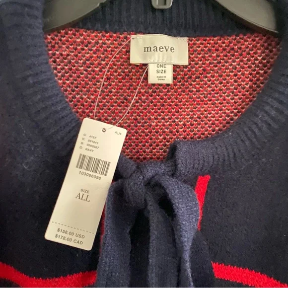 Anthropologie Maeve Dogs Tie-Front Cardigan Sweater NWT - Picture 4 of 4